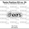 Crealies Texto Positivo Stansen English Cheers (POSEN24)