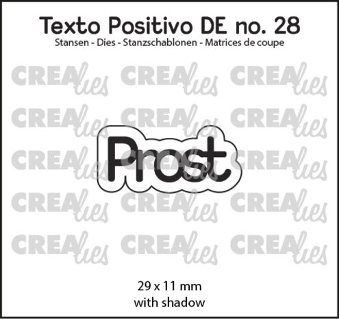 Crealies Texto Positivo Dies German Prost (POSDE28)