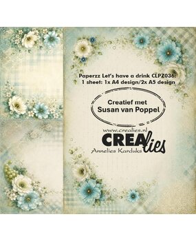 Crealies Paperzz Designpapier Let's Have A Drink D (8pcs) (CLPZ036)