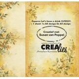 Crealies Paperzz Design Paper Let's Have A Drink E (8pcs) (CLPZ037)