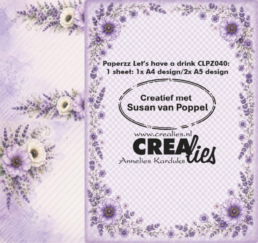 Crealies Paperzz Designpapier Let's Have A Drink H (8pcs) (CLPZ040) Crealies Paperzz Designpapier Let's Have A Drink H (8pcs) (CLPZ040)