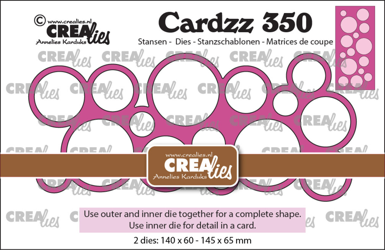 Crealies Cardzz Dies A Lot of Circles (CLCZ350)