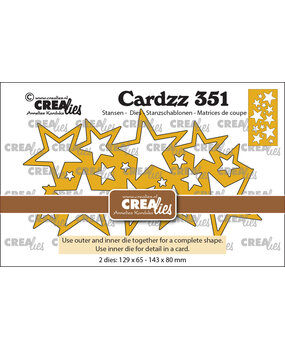 Crealies Cardzz Stansen Veel Sterren (CLCZ351)