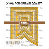 Crealies Crea-Nest-Lies XXL Dies Banner C with Stitchline (CLNestXXL200)