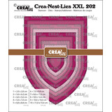 Crealies Crea-Nest-Lies XXL Dies Banner D / Church Arch with Stitchline (CLNestXXL202)