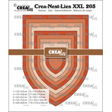 Crealies Crea-Nest-Lies XXL Dies Banner D / Church Arch Smooth (CLNestXXL203)