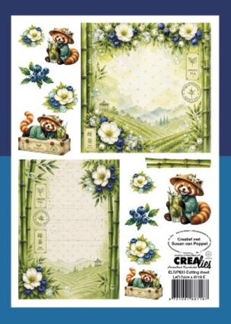 Crealies Cutting Sheets Papier Knipvel Let's Have A Drink C (8pcs) (CLSVP035)