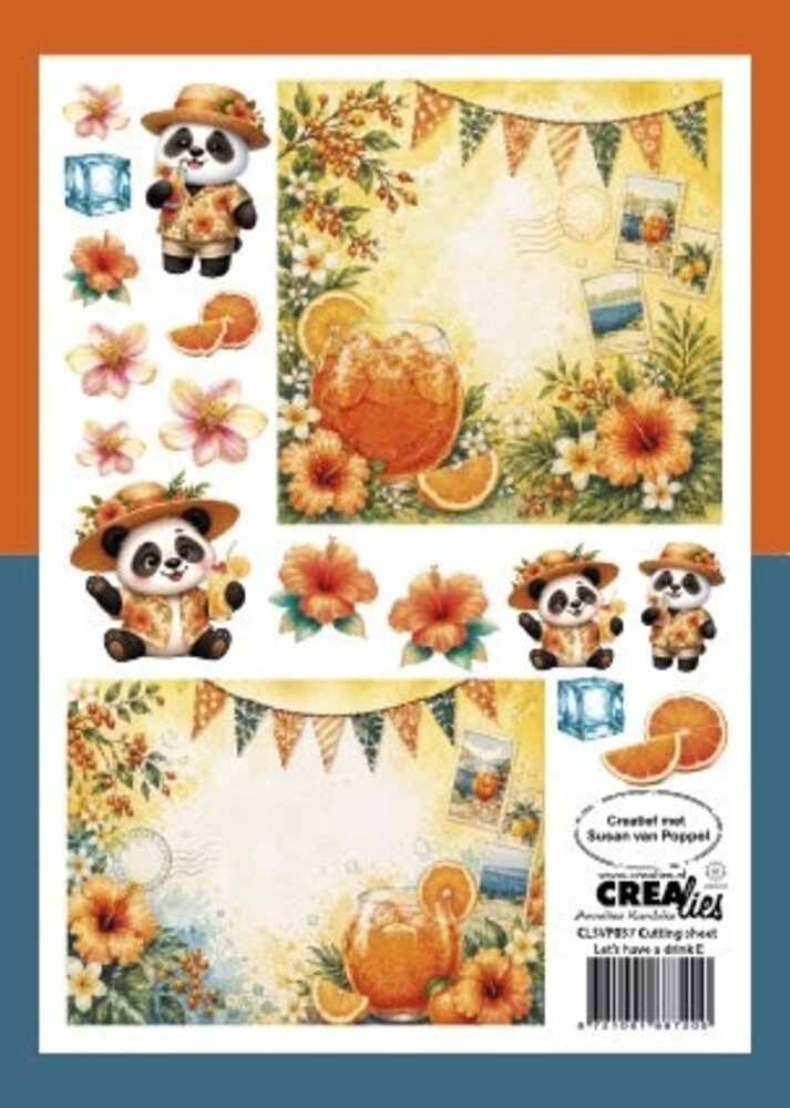 Crealies Cutting Sheets Let's Have A Drink E (8pcs) (CLSVP037)