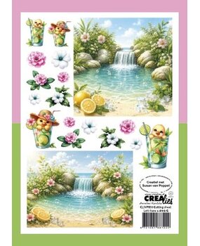 Crealies Cutting Sheets Papier Knipvel Let's Have A Drink G (8pcs) (CLSVP039)