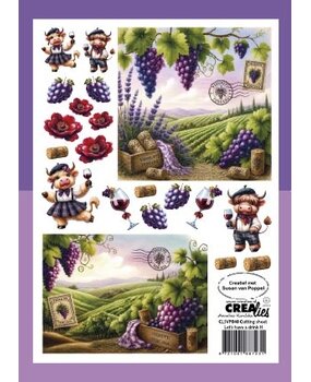 Crealies Cutting Sheets Let's Have A Drink H (8pcs) (CLSVP040)