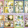 Crealies Cutting Sheets Papier Bundel Knipvellen Let's Have A Drink A-H (8pcs) (CLSVP905)