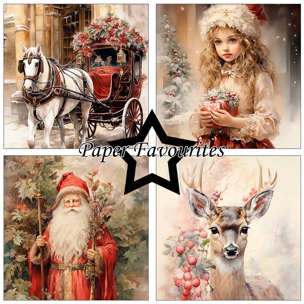 Paper Favourites Christmas Nostalgia 6x6 Inch Paper Pad (PF600)