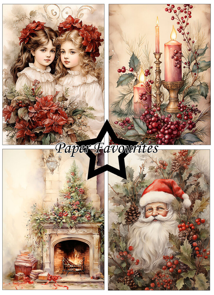Paper Favourites Christmas Nostalgia A6 Paper Pack (PFA646)