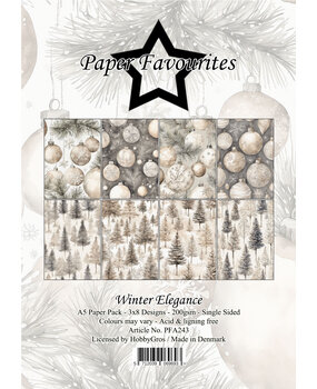 Paper Favourites Winter Elegance A5 Paper Pack (PFA243)