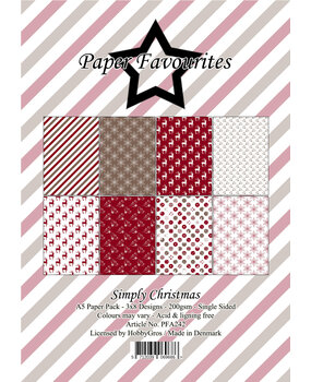 Paper Favourites Simply Christmas A5 Paper Pack (PFA242)