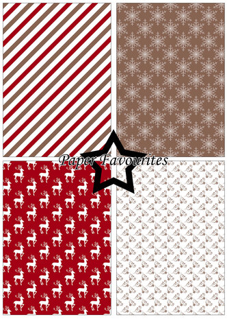 Paper Favourites Simply Christmas A5 Paper Pack (PFA242)