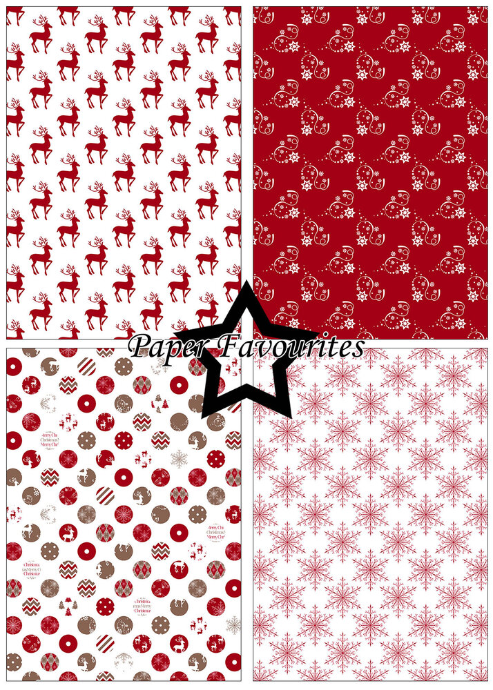 Paper Favourites Simply Christmas A5 Paper Pack (PFA242)