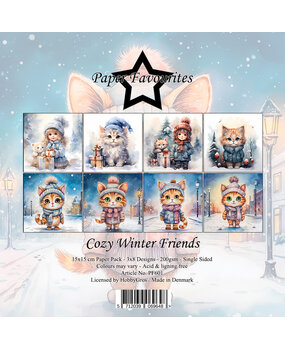 Paper Favourites Cozy Winter Friends 6x6 Inch Paper Pad (PF601)
