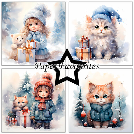 Paper Favourites Cozy Winter Friends 6x6 Inch Paper Pad (PF601)