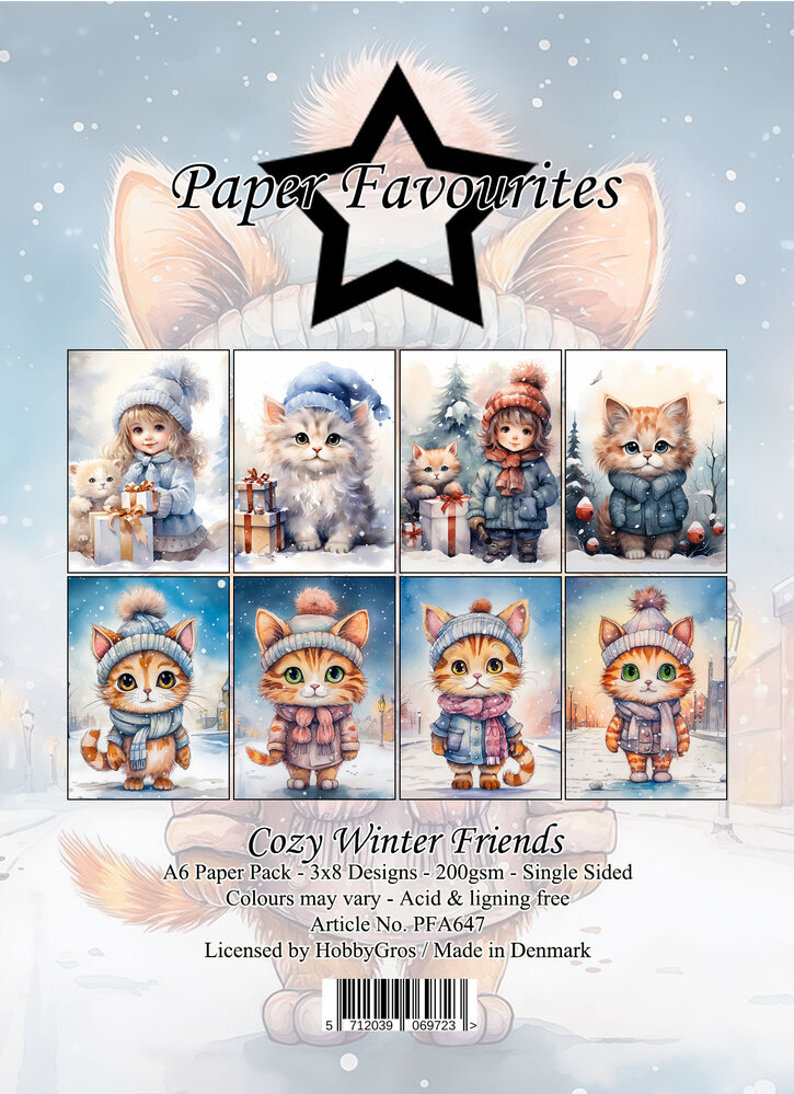 Paper Favourites Cozy Winter Friends A6 Paper Pack (PFA647)