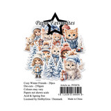 Paper Favourites Die-Cuts A7 Cozy Winter Friends (20pcs) (PFD076)