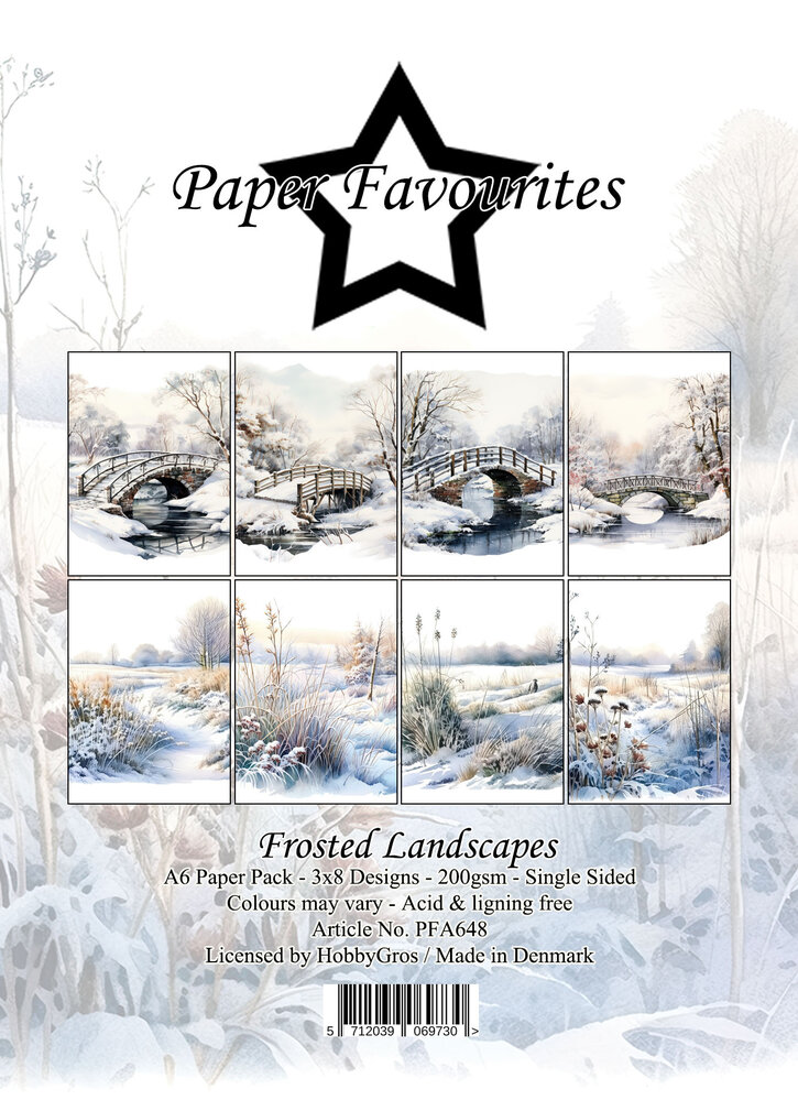 Paper Favourites Frosted Landscapes A6 Paper Pack (PFA648)