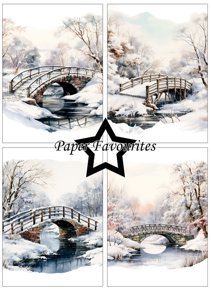 Paper Favourites Frosted Landscapes A6 Paper Pack (PFA648)