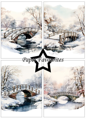 Paper Favourites Frosted Landscapes A6 Paper Pack (PFA648)