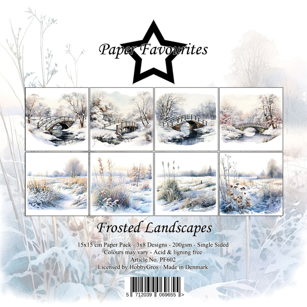 Paper Favourites Frosted Landscapes 6x6 Inch Paper Pad (PF602)