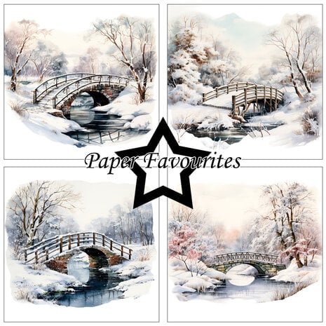 Paper Favourites Frosted Landscapes 6x6 Inch Paper Pad (PF602)