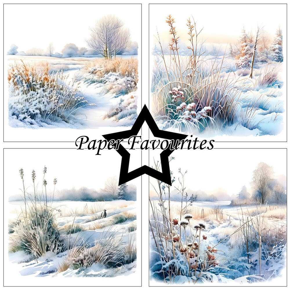 Paper Favourites Frosted Landscapes 6x6 Inch Paper Pad (PF602)