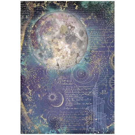 Stamperia Cosmos A4 Rice Paper Moon (6pcs) by Cristina Radovan (DFSA41151) Stamperia Cosmos A4 Rice Paper Moon (6pcs) by Cristina Radovan (DFSA41151)