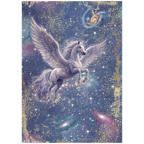 Stamperia Cosmos A4 Rice Paper Pegasus (6pcs) by Cristina Radovan (DFSA41152) Stamperia Cosmos A4 Rice Paper Pegasus (6pcs) by Cristina Radovan (DFSA41152)