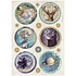 Cosmos A4 Rice Paper Rounds (6pcs) by Cristina Radovan (DFSA41154)