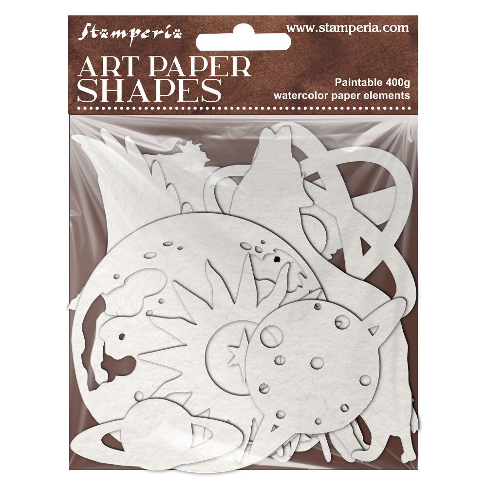 Stamperia Cosmos Art Paper Shapes Laser Cut by Cristina Radovan (SBCU005) Stamperia Cosmos Art Paper Shapes Laser Cut by Cristina Radovan (SBCU005)