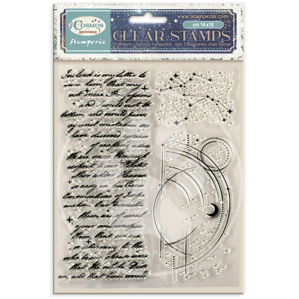 Stamperia Cosmos Clear Stamps by Cristina Radovan (WTK246) Stamperia Cosmos Clear Stamps by Cristina Radovan (WTK246)
