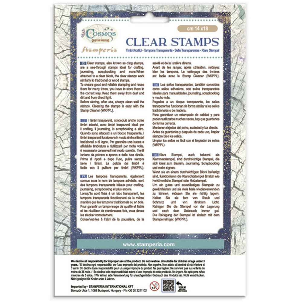 Stamperia Cosmos Clear Stamps by Cristina Radovan (WTK246) Stamperia Cosmos Clear Stamps by Cristina Radovan (WTK246)