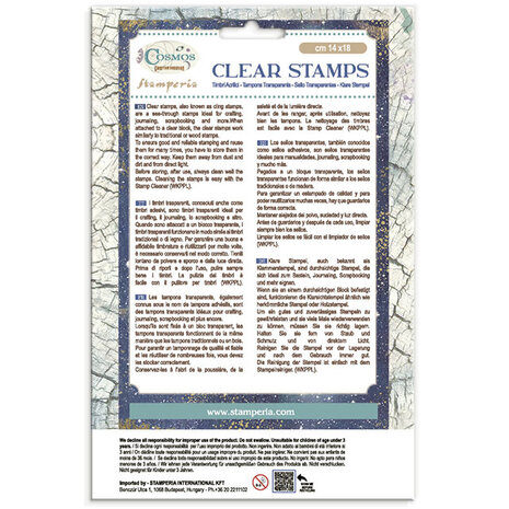 Stamperia Cosmos Clear Stamps by Cristina Radovan (WTK246) Stamperia Cosmos Clear Stamps by Cristina Radovan (WTK246)