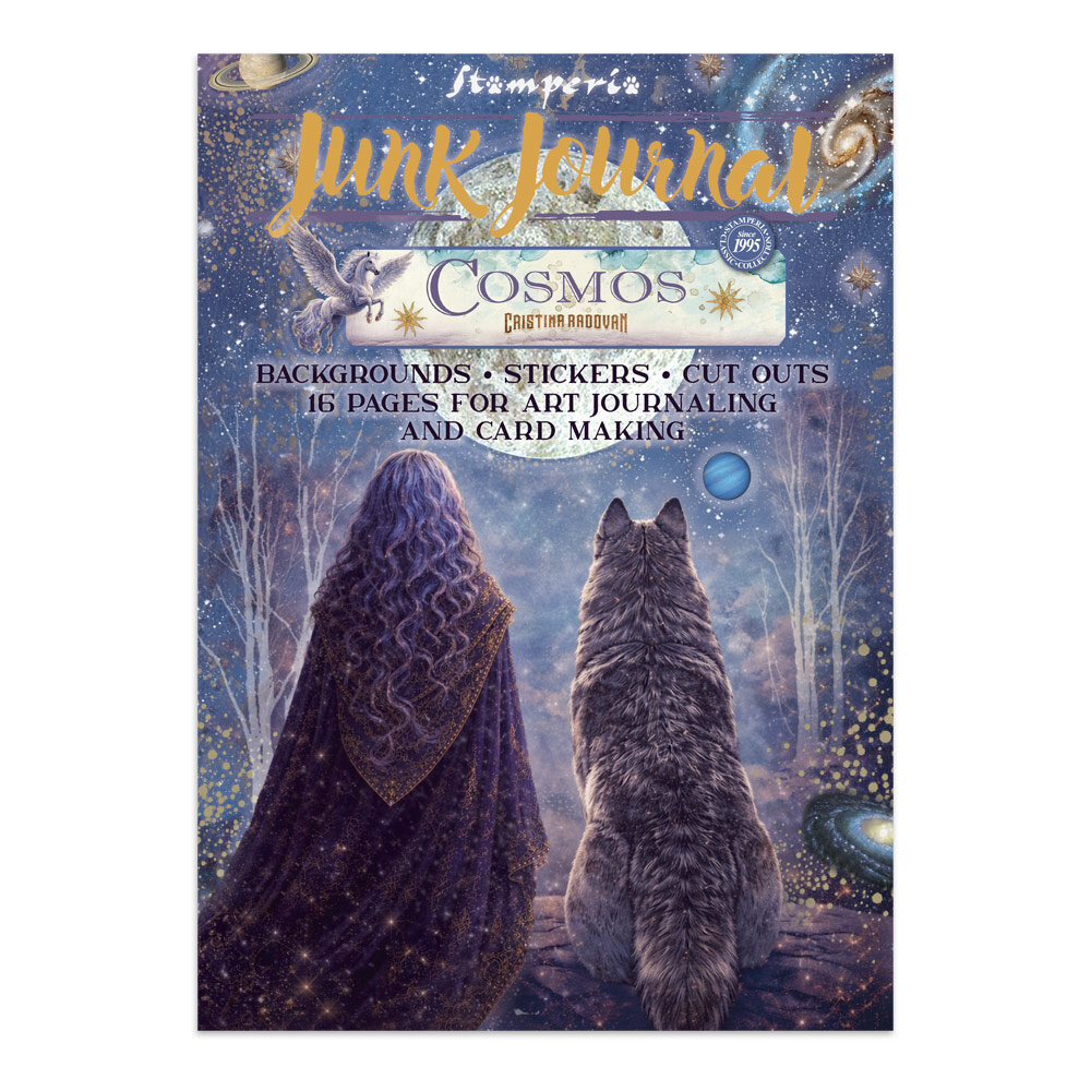 Cosmos Junk Journal Stickers, Backgrounds, Cut-Outs by Cristina Radovan ...