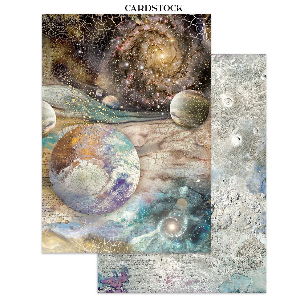 Stamperia Cosmos Junk Journal Stickers, Backgrounds, Cut-Outs by Cristina Radovan (SBJK29) Stamperia Cosmos Junk Journal Stickers, Backgrounds, Cut-Outs by Cristina Radovan (SBJK29)