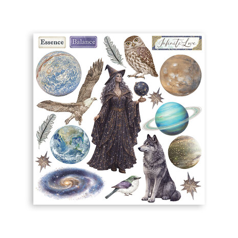 Stamperia Cosmos Rub-On 15,5x15x5cm Assortment (6pcs) by Cristina Radovan (DFLRBX22) Stamperia Cosmos Rub-On 15,5x15x5cm Assortment (6pcs) by Cristina Radovan (DFLRBX22)
