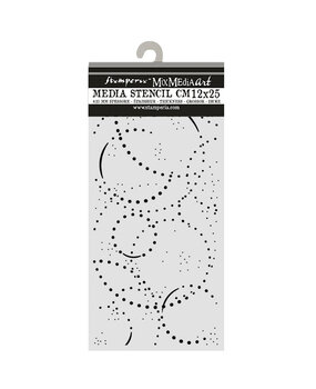 Stamperia Cosmos Thick Stencils 12x25cm Ink Orbits by Cristina Radovan (KSTDL173)