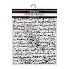 Stamperia Cosmos Thick Stencils 20x25cm Handwriting by Cristina Radovan (KSTD219)