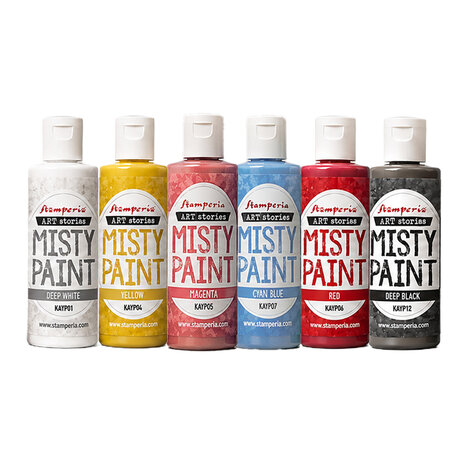 Stamperia Art Stories Selection Misty Colors Primary Colors 60ml (6pcs) (KAYPX01) Stamperia Art Stories Selection Misty Colors Primary Colors 60ml (6pcs) (KAYPX01)