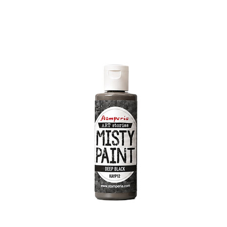 Stamperia Art Stories Misty Paint Deep Black 60ml (KAYP12) Stamperia Art Stories Misty Paint Deep Black 60ml (KAYP12)