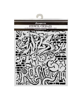 Stamperia Furry Friends 2 Thick Stencils 20x25cm Graffiti by Antonis Tzanidakis (KSTD226)
