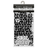 Stamperia Furry Friends 2 Thick Stencils 12x25cm Cool Street Bricks by Antonis Tzanidakis (KSTDL181)