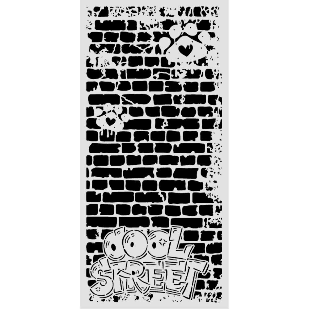 Stamperia Furry Friends 2 Thick Stencils 12x25cm Cool Street Bricks by Antonis Tzanidakis (KSTDL181) Stamperia Furry Friends 2 Thick Stencils 12x25cm Cool Street Bricks by Antonis Tzanidakis (KSTDL181)