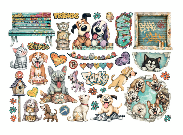 Stamperia Furry Friends 2 Ephemera by Antonis Tzanidakis (DFLCT94) Stamperia Furry Friends 2 Ephemera by Antonis Tzanidakis (DFLCT94)