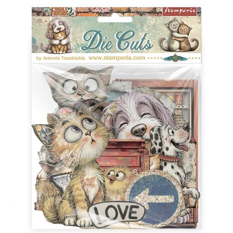 Stamperia Furry Friends 2 Die Cuts Assorted by Antonis Tzanidakis (DFLDC146) Stamperia Furry Friends 2 Die Cuts Assorted by Antonis Tzanidakis (DFLDC146)